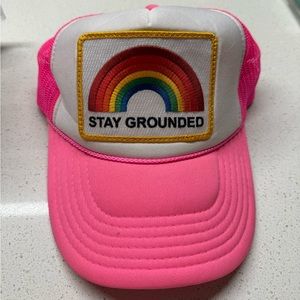 Aviator nation hot pink trucker hat